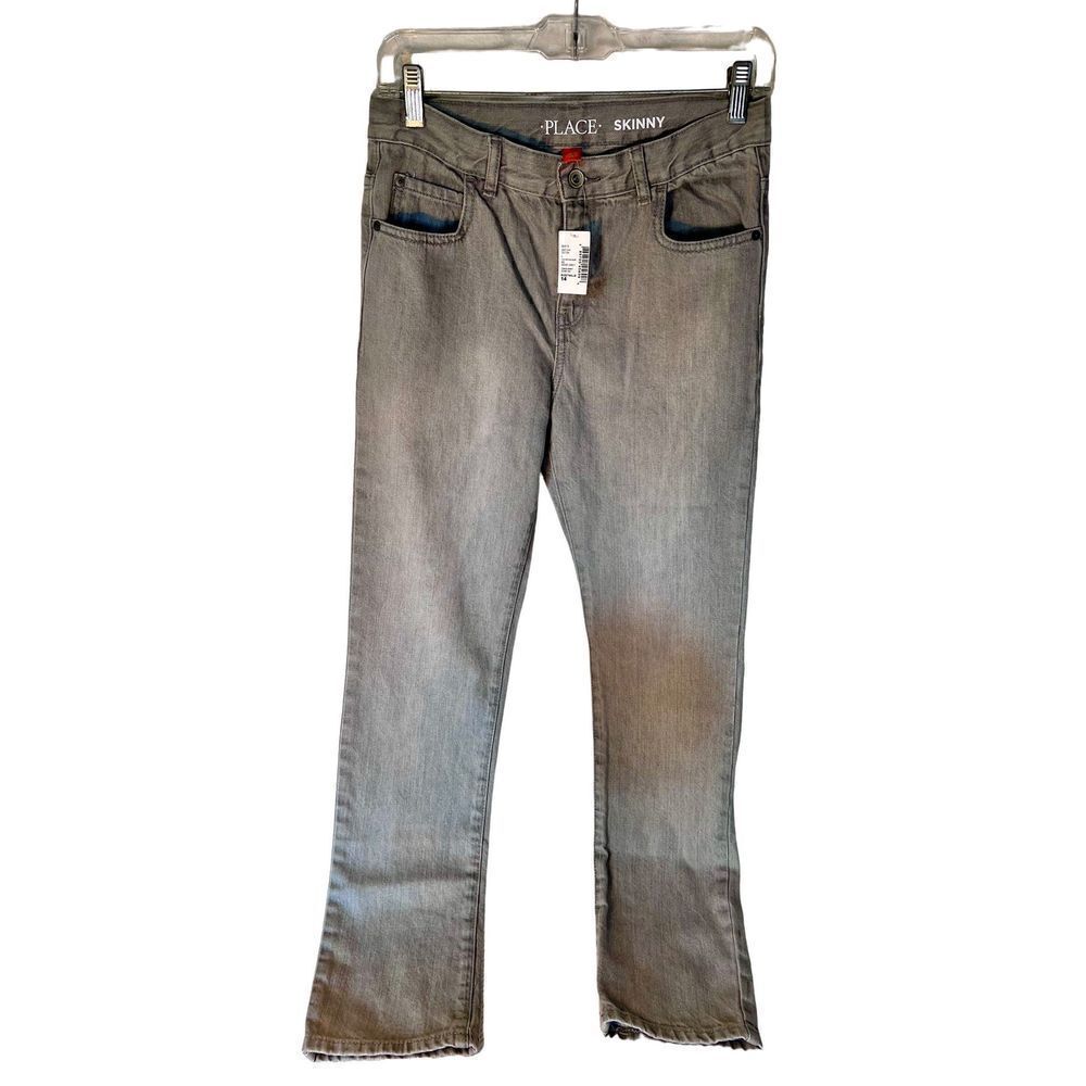 NWT The Children's Place Boys Skinny Jeans - Dove Gray Size 14